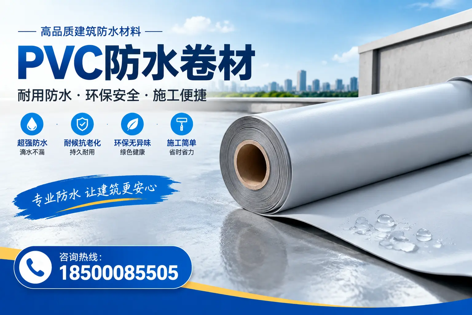 PVC防水卷材选型对比：如何做出明智选择？蚌埠指南